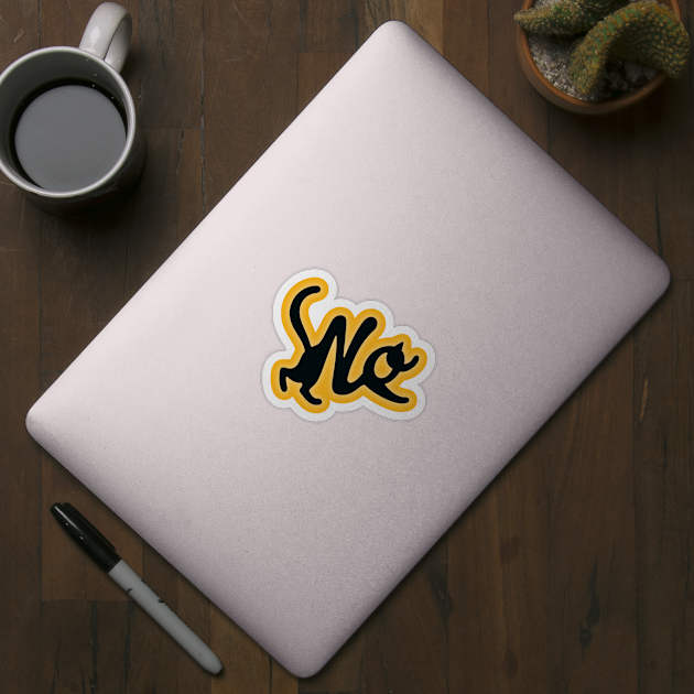 Black Cat Says no by Creatifly Graphic Tees